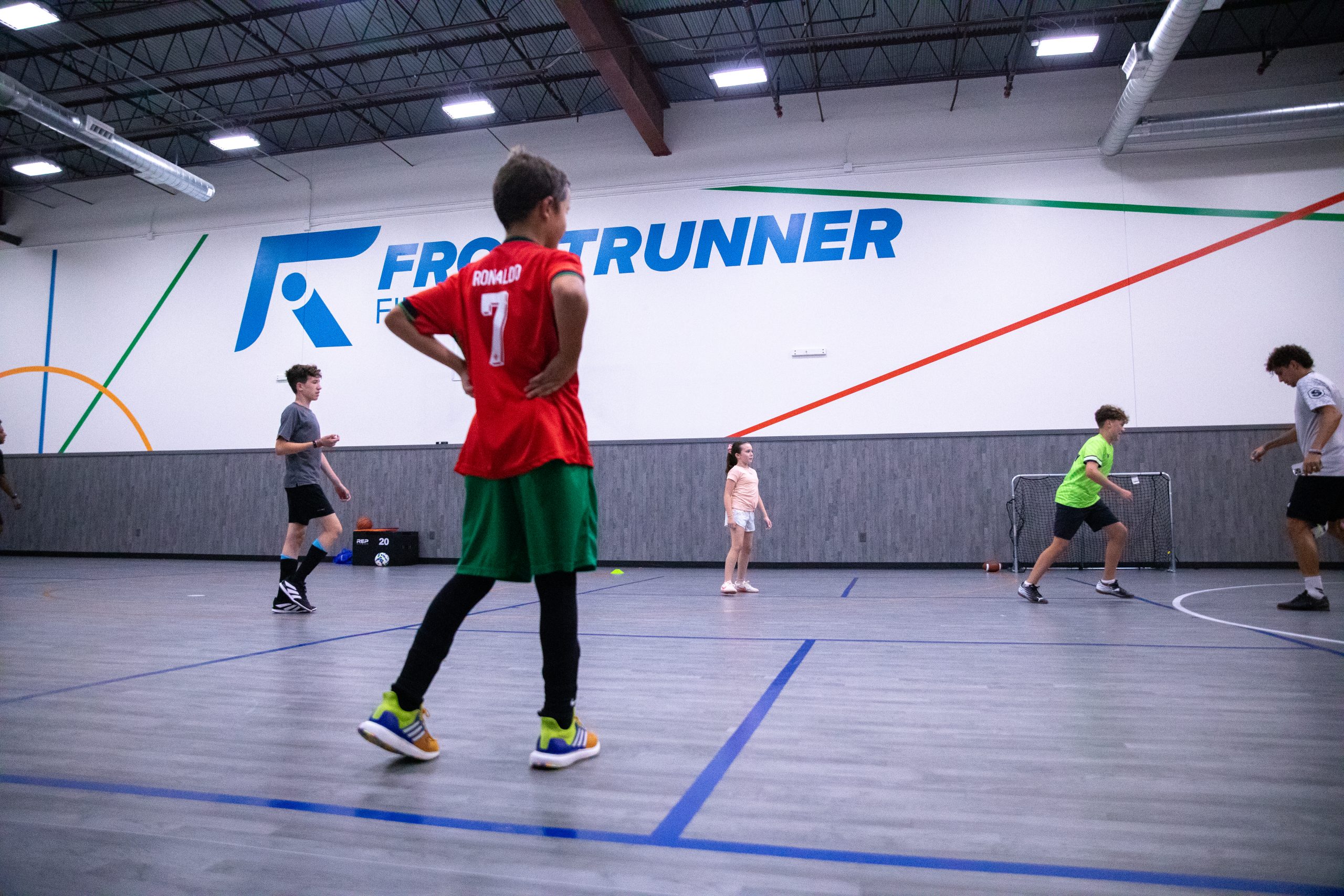 Youth futsal program participants