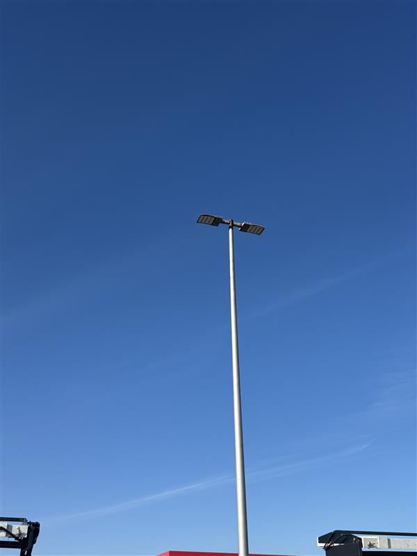 Existing lighting infrastructure at proposed site