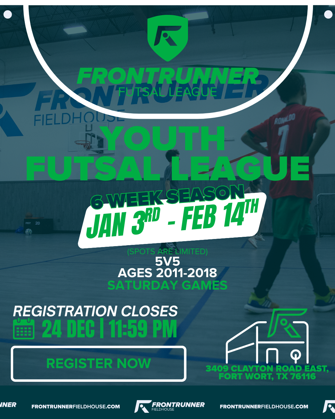 Youth Futsal League flyer